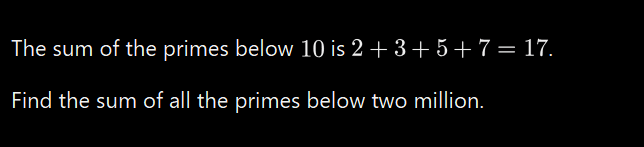 projecteuler p10 (dark)