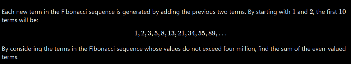 projecteuler p2 (dark)