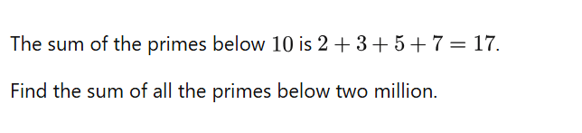 projecteuler p10 (light)