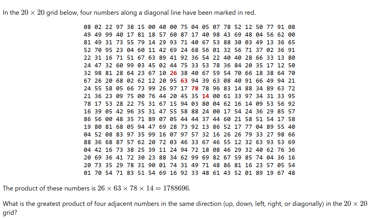 projecteuler p11 (light)